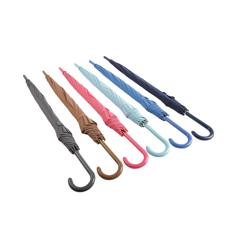 Payung lurus Pongee Gaya Istana Biru Tua-0E6B0188