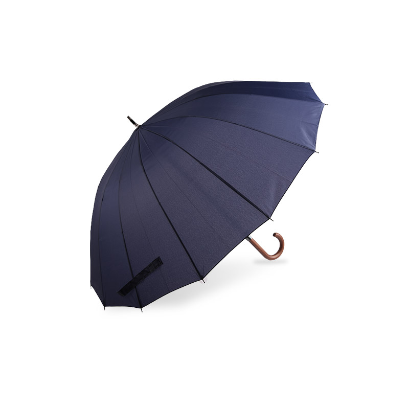 Dome Manual Tulen Pemegang Kayu Pongee Payung lurus-0E6B0247