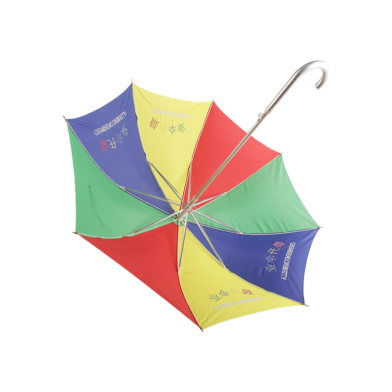 Penglihatan Tiga Warna Adalah Kuat Pongee Payung Lurus-0E6B0283