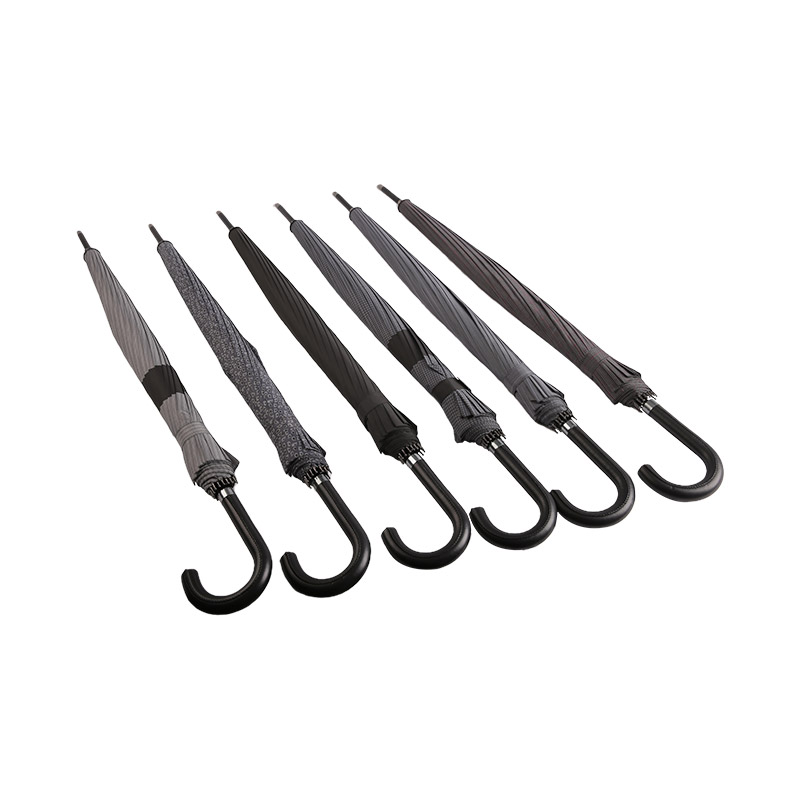 Warna Kopi Gelap Mudah Dibaiki Payung Lurus Pongee-0E6B0318