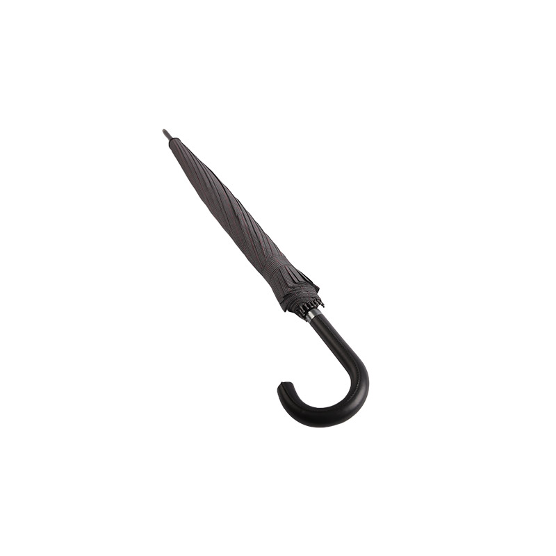 Warna Kopi Gelap Mudah Dibaiki Payung Lurus Pongee-0E6B0318