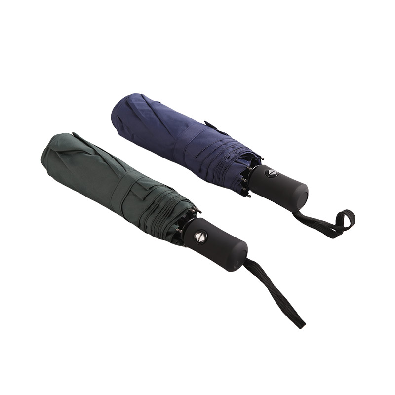 Pongee Perlindungan Uv Biru Tulen Payung tiga kali ganda-0E6B0550