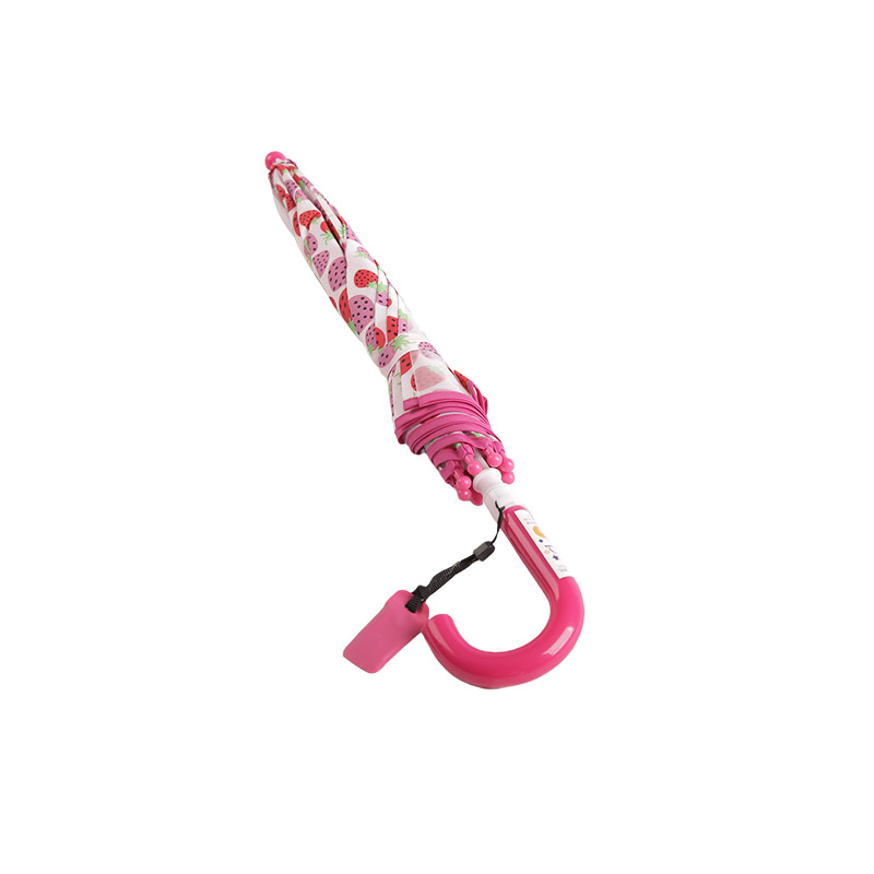 Pink Strawberry Maiden Pongee + POE Children umbrella-0E6B0588