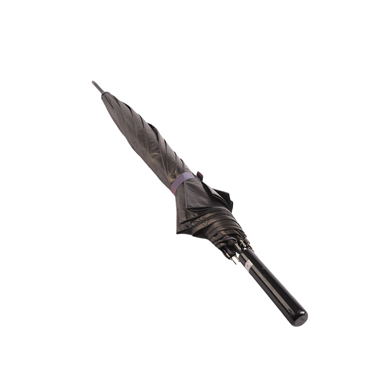 Pongee Jenis Xibe Hitam Dengan Payung Lurus Bersalut Hitam + Poliester-0E6B0698