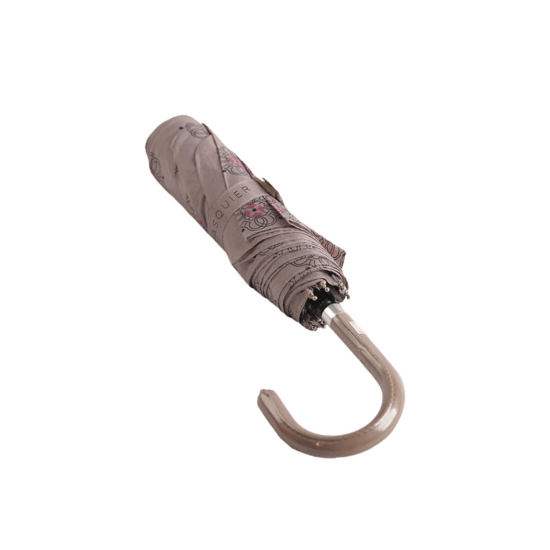 Poliester Cetakan Warna Cerah Payung tiga kali ganda-0E6B0739